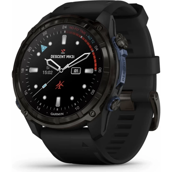 Часы GARMIN DESCENT MK3I – 51 MM CARBON GRAY DLC TITANIUM WITH BLACK SILICONE BAND 11474 Часы GARMIN DESCENT MK3I – 51 MM CARBON GRAY DLC TITANIUM WITH BLACK SILICONE BAND 11474