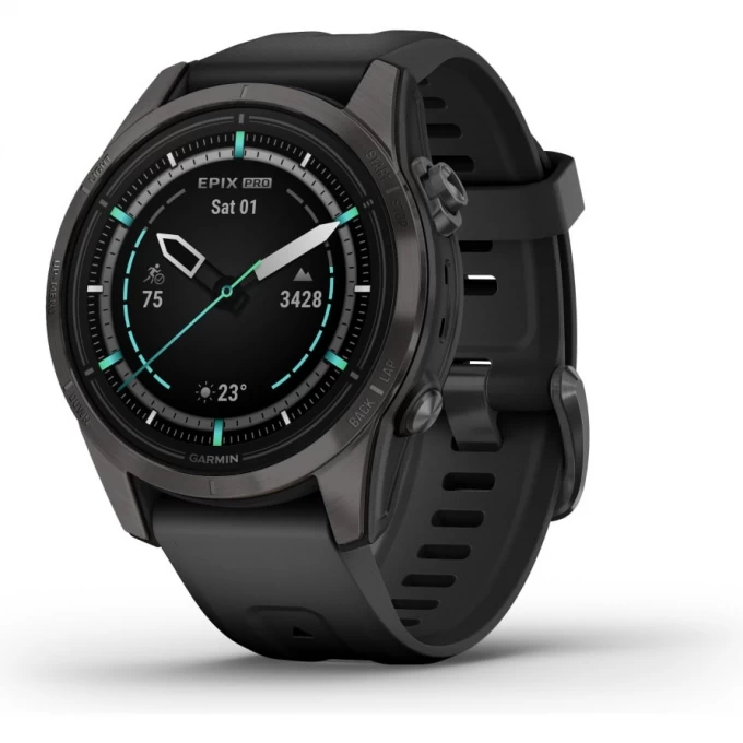 Часы GARMIN EPIX PRO (GEN 2) – SAPPHIRE EDITION CARBON GRAY DLC TITANIUM WITH BLACK BAND 42 мм 010-02802-15 Часы GARMIN EPIX PRO (GEN 2) – SAPPHIRE EDITION CARBON GRAY DLC TITANIUM WITH BLACK BAND 42 мм 010-02802-15