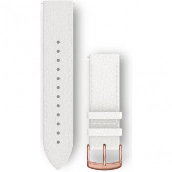 Ремешок GARMIN QUICK RELEASE BANDS (20 MM) WHITE ITALIAN LEATHER WITH ROSE GOLD HARDWARE