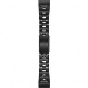Ремешок сменный для GARMIN FENIX 6X 26MM TITANIUM BRACELET WITH CARBON GRAY DLC COATING