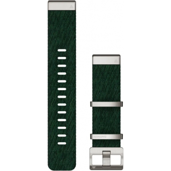 Ремешок сменный для GARMIN QUICKFIT 22 WATCH BANDS, JACQUARD-WEAVE NYLON BAND – PINE GREEN