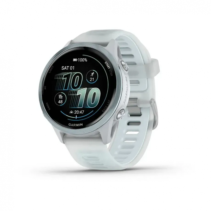 Смарт-часы GARMIN FORERUNNER 570 (42 мм) голубой алюминий/белый 010-02970-01